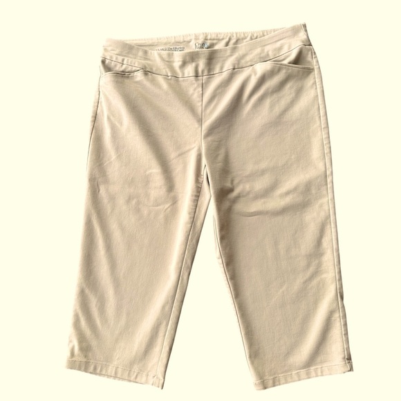 Croft & Barrow Effortless Stretch Capri Cropped Pants, 16W - Picture 2 of 9